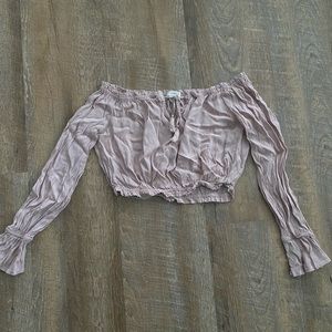 Forever 21 long sleeve crop top